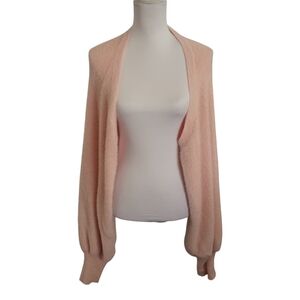 Romwe Women's Pink Open-Front Sweater Sz.4XL EUC.